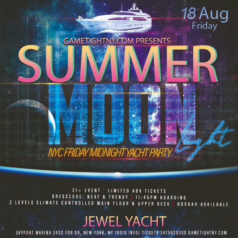 Buy tickets for Dance under the Moonlight Friday Jewel Yacht Party Cruise Skyport Marina Dance under the Moonlight Friday Jewel Yacht Party Cruise Skyport Marina