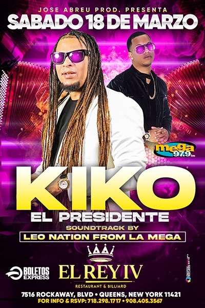 Buy tickets for KIKO EL PRESIDENTE KIKO EL PRESIDENTE