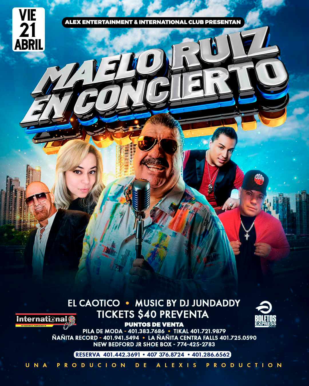 MAELO RUIZ Tickets BoletosExpress