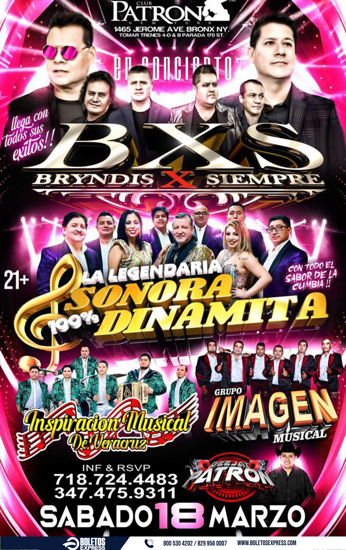 BXS & SONORA DINAMITA Tickets BoletosExpress