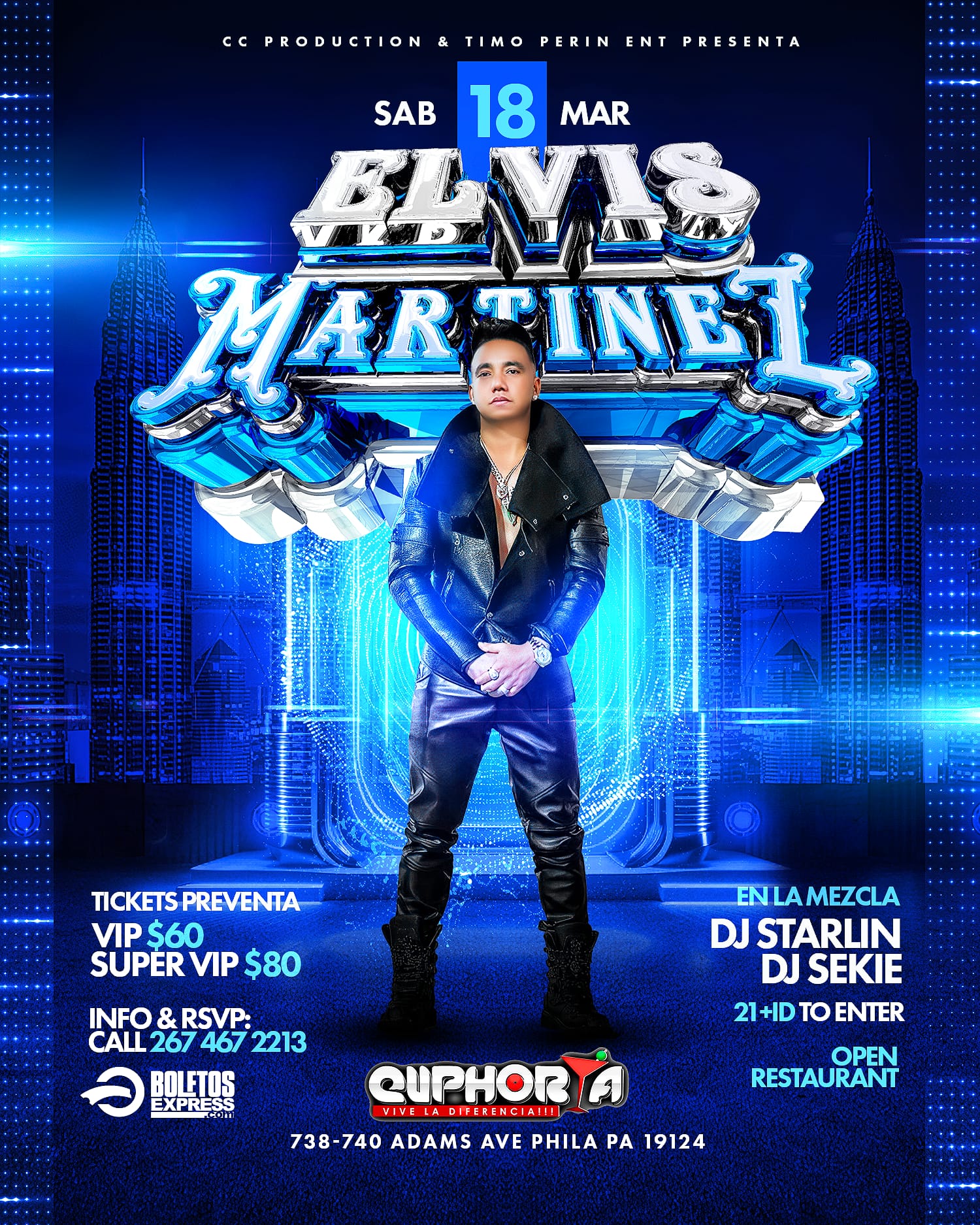 Buy tickets for ELVIS MARTINEZ ELVIS MARTINEZ