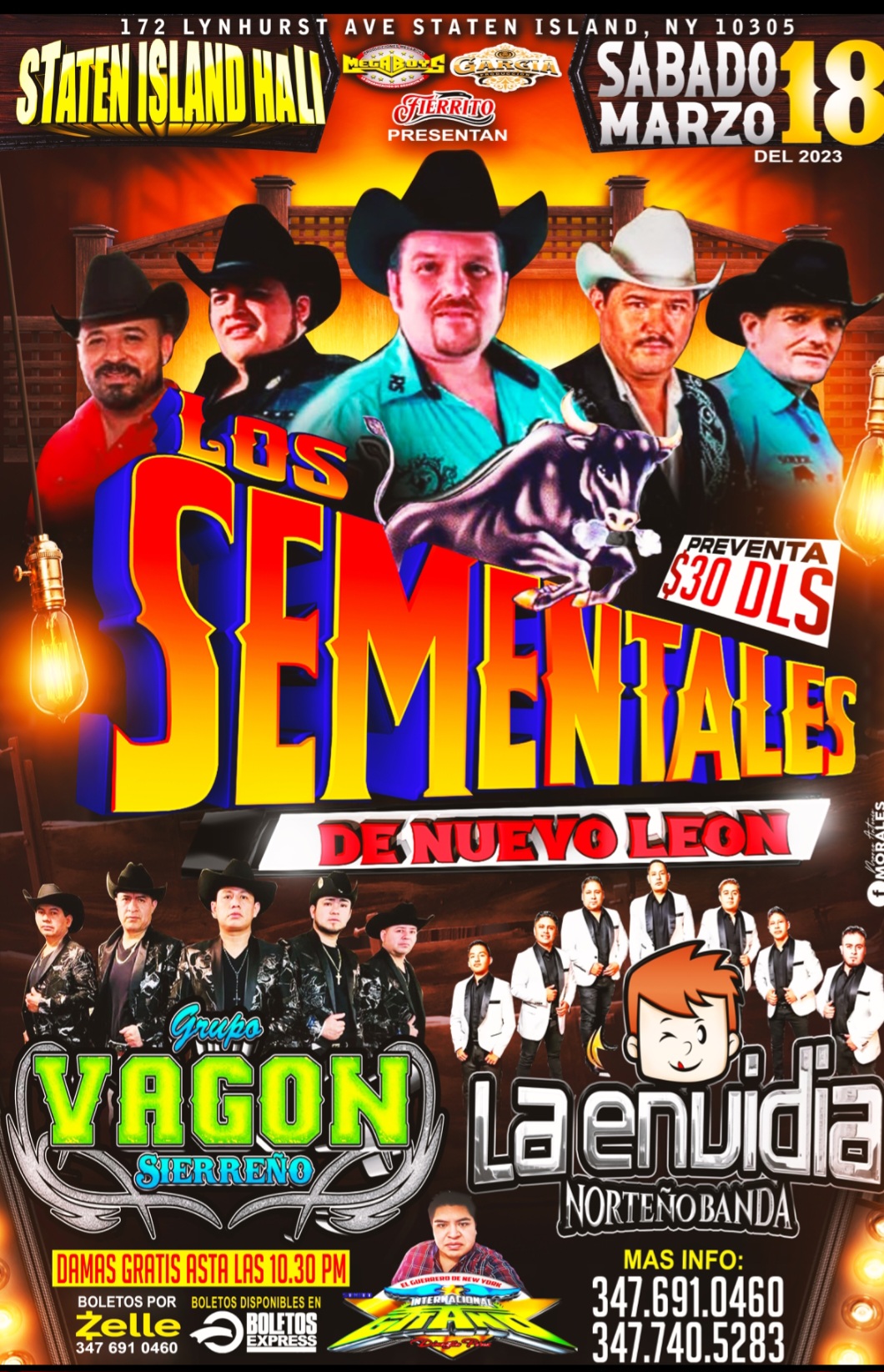 Buy tickets for LOS SEMENTALES DE NUEVO LEON | GRUPO VAGON SIERREÑO | LA ENVIDIA NORTEÑOBANDA LOS SEMENTALES DE NUEVO LEON | GRUPO VAGON SIERREÑO | LA ENVIDIA NORTEÑOBANDA