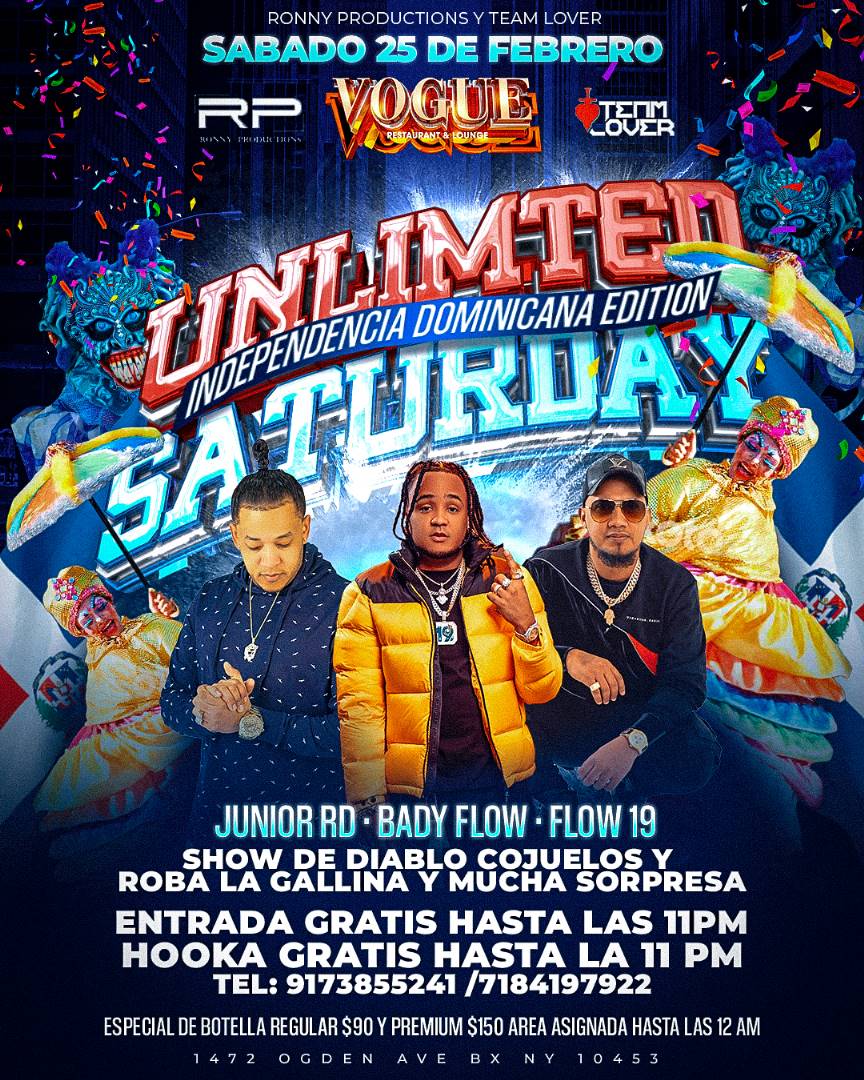 Unlimited Saturday independencia dominicana edition