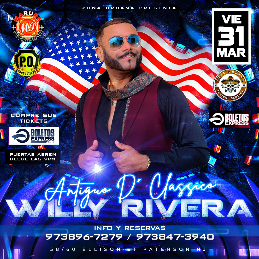 WILLY RIVERA EN PATERSON NEW JERSEY