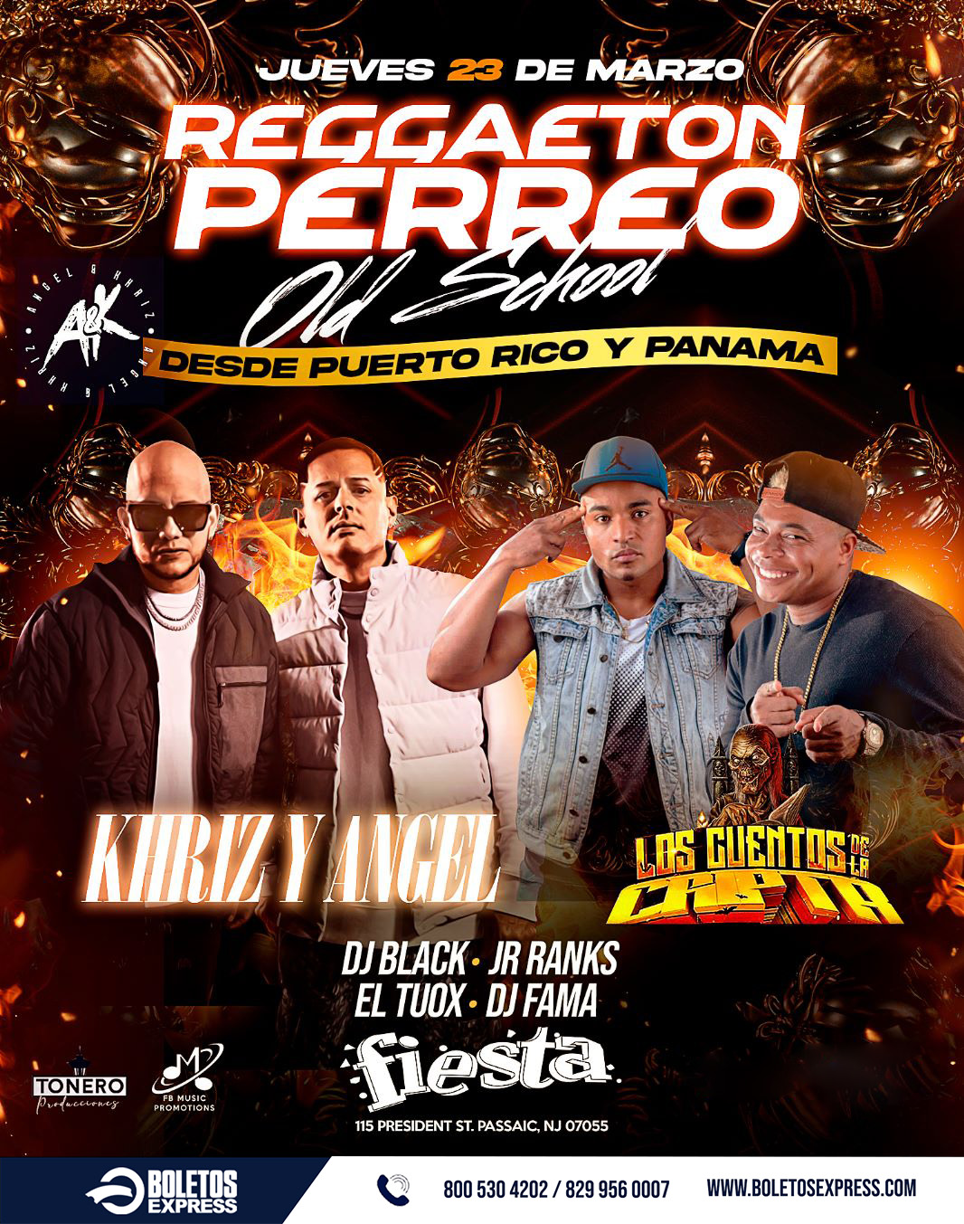 Buy tickets for KHRIZ Y ANGEL * LOS CUENTOS DE LA CRIPTA, DJ BLACK-JR RANKS,EL TUOX-DJ FAMA KHRIZ Y ANGEL * LOS CUENTOS DE LA CRIPTA, DJ BLACK-JR RANKS,EL TUOX-DJ FAMA