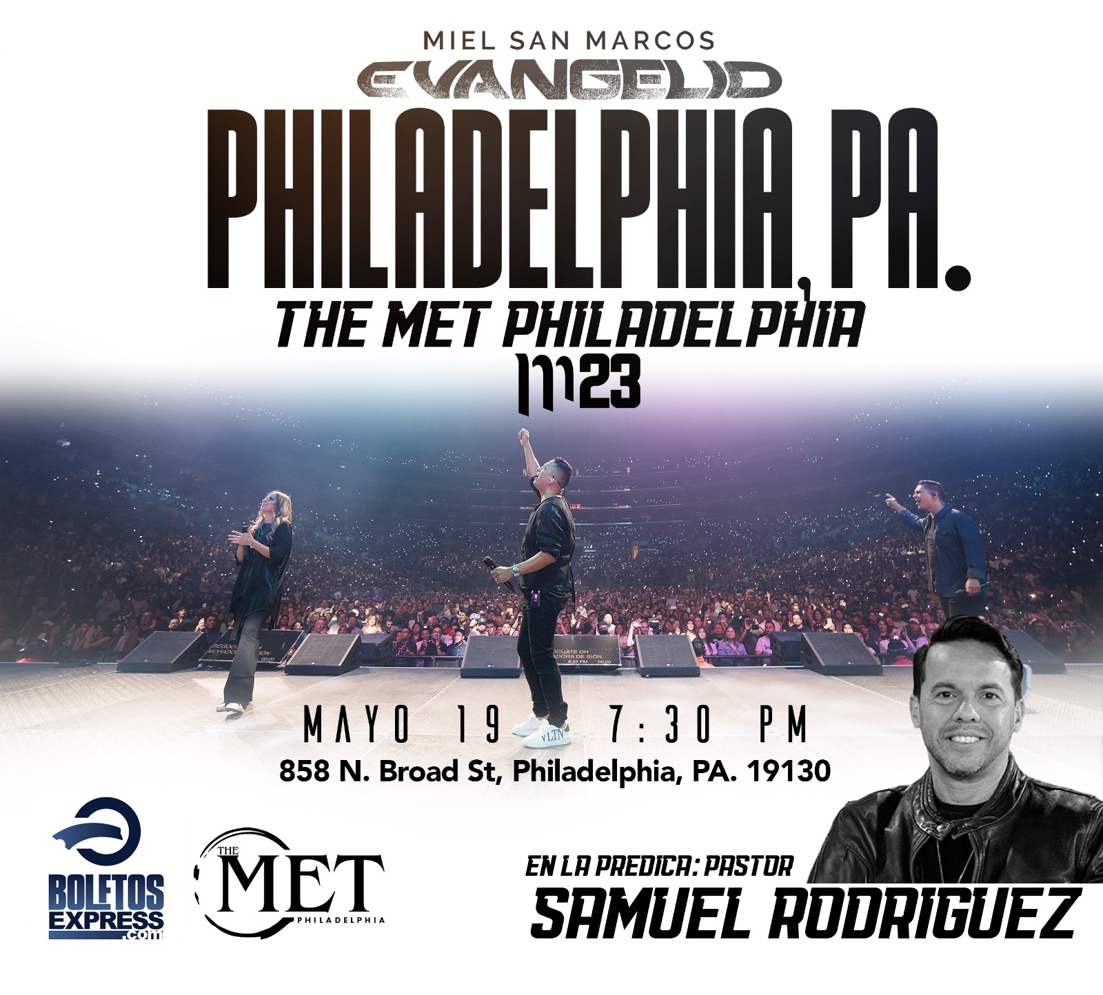 Buy tickets for MIEL SAN MARCOS | PHILADELPHIA, PA Samuel Rodríguez MIEL SAN MARCOS | PHILADELPHIA, PA Samuel Rodríguez