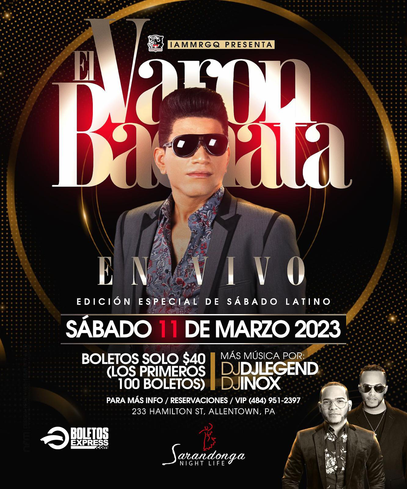 Buy tickets for EL VARON DE LA BACHATA EL VARON DE LA BACHATA