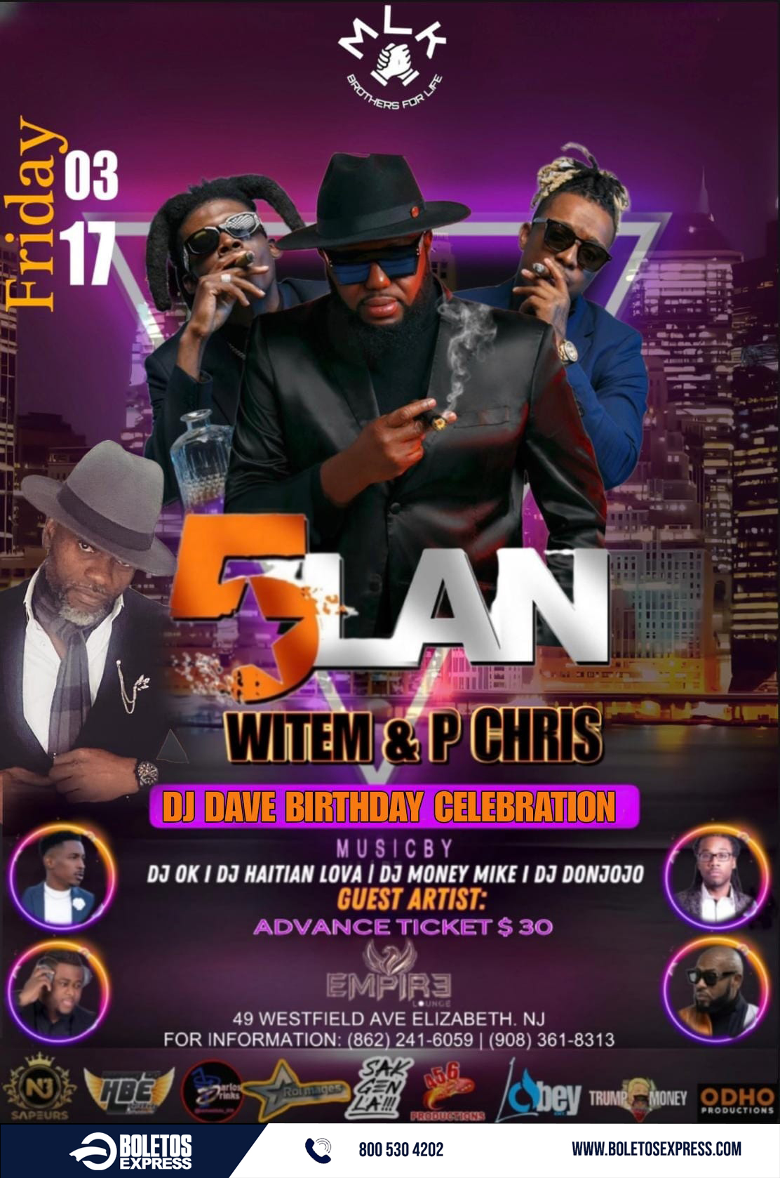 5LAN X WITEM & P CHRIS Tickets - BoletosExpress