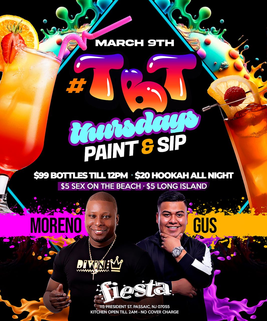 Buy tickets for #TBT THURSDAYS PAINT & SIP MUSIC BY: MORENO *GUS #TBT THURSDAYS PAINT & SIP MUSIC BY: MORENO *GUS