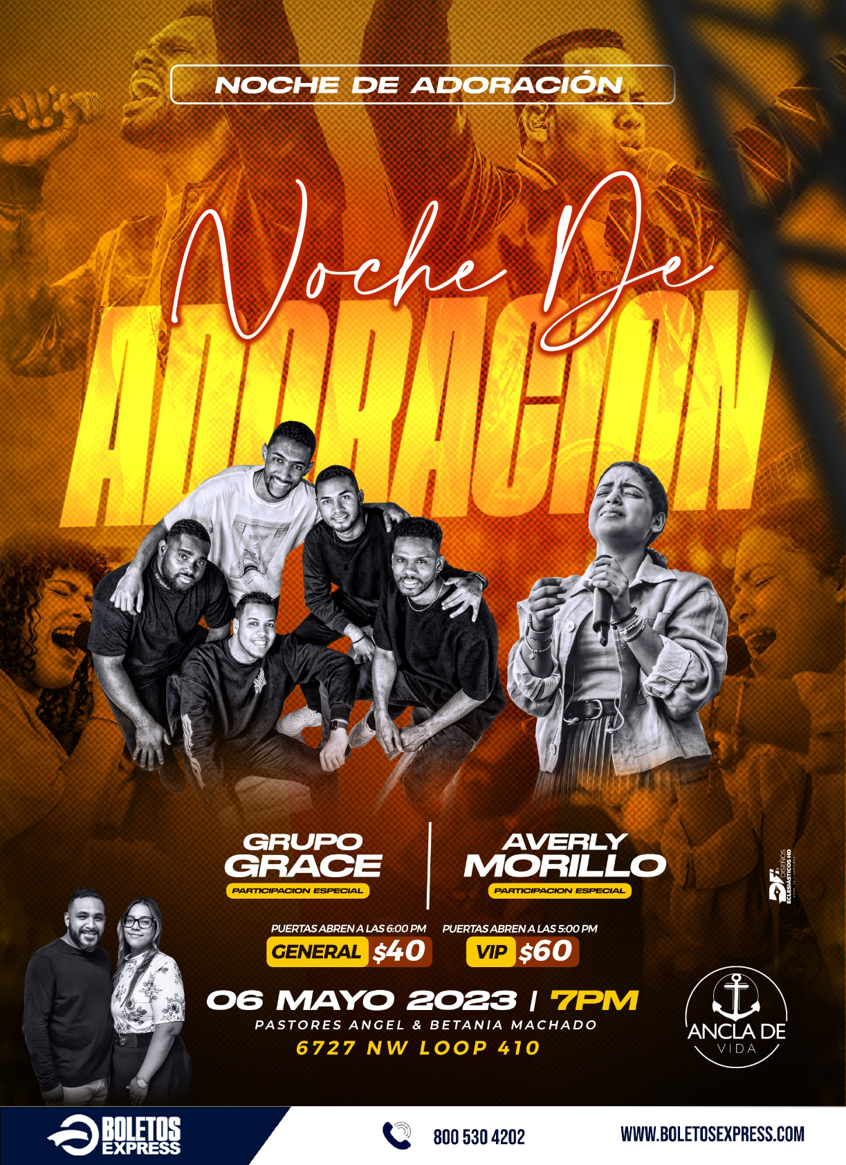 GRUPO GRACE & AVERLY MORILLO San Antonio, TX Tickets BoletosExpress