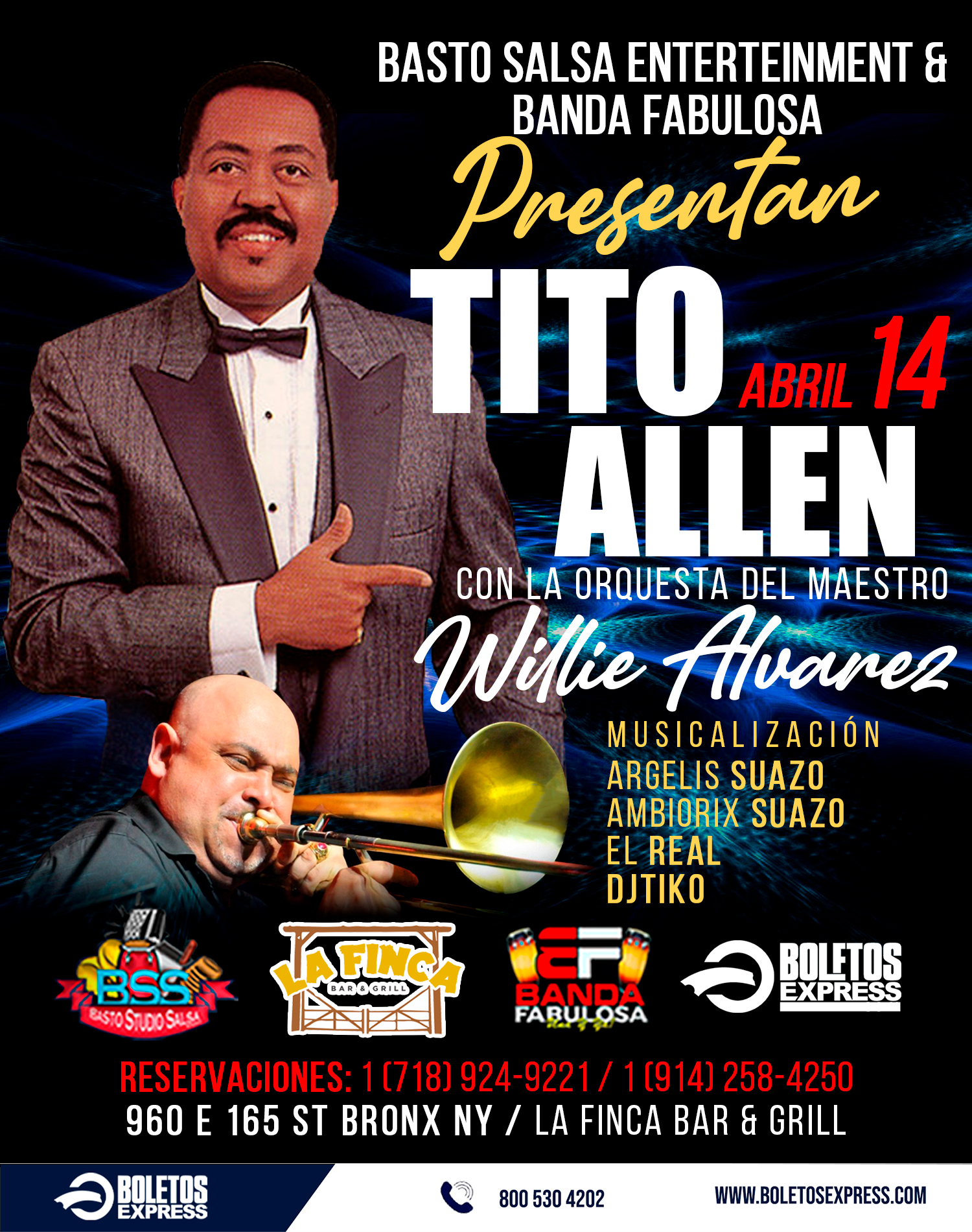 Buy tickets for TITO ALLEN | WILLIE ALVAREZ TITO ALLEN | WILLIE ALVAREZ