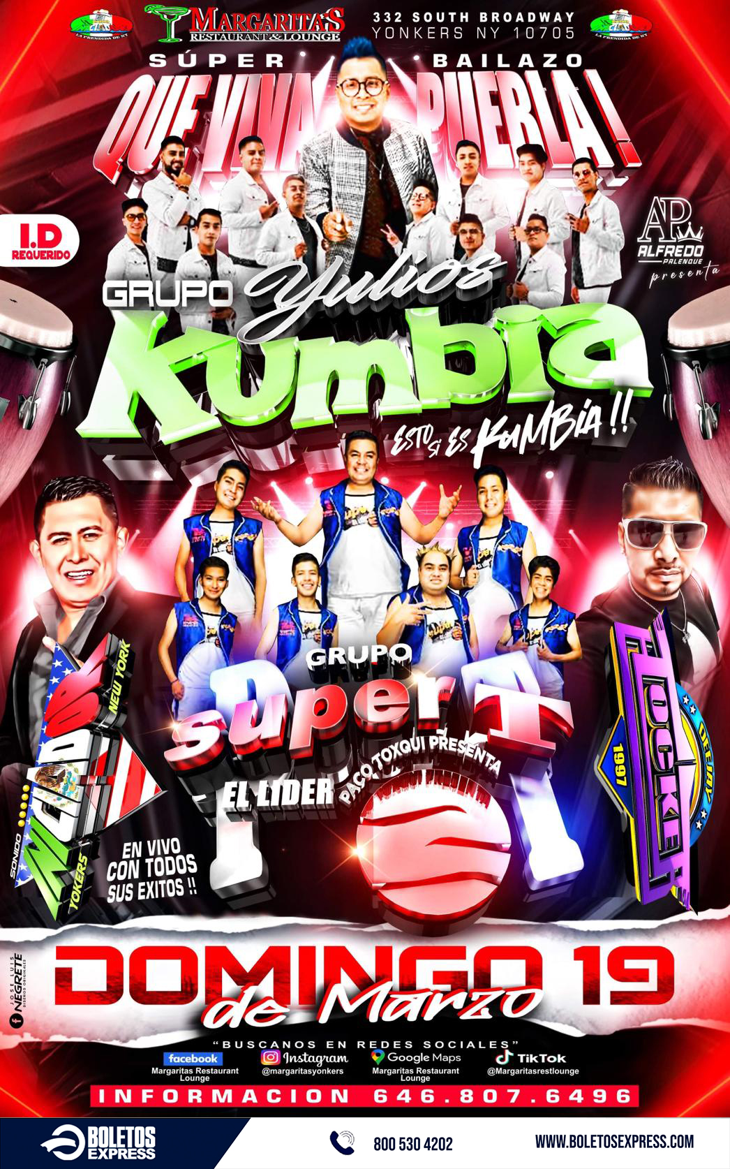 GRUPO YULIOS KUMBIA & GRUPO SUPER T Tickets BoletosExpress