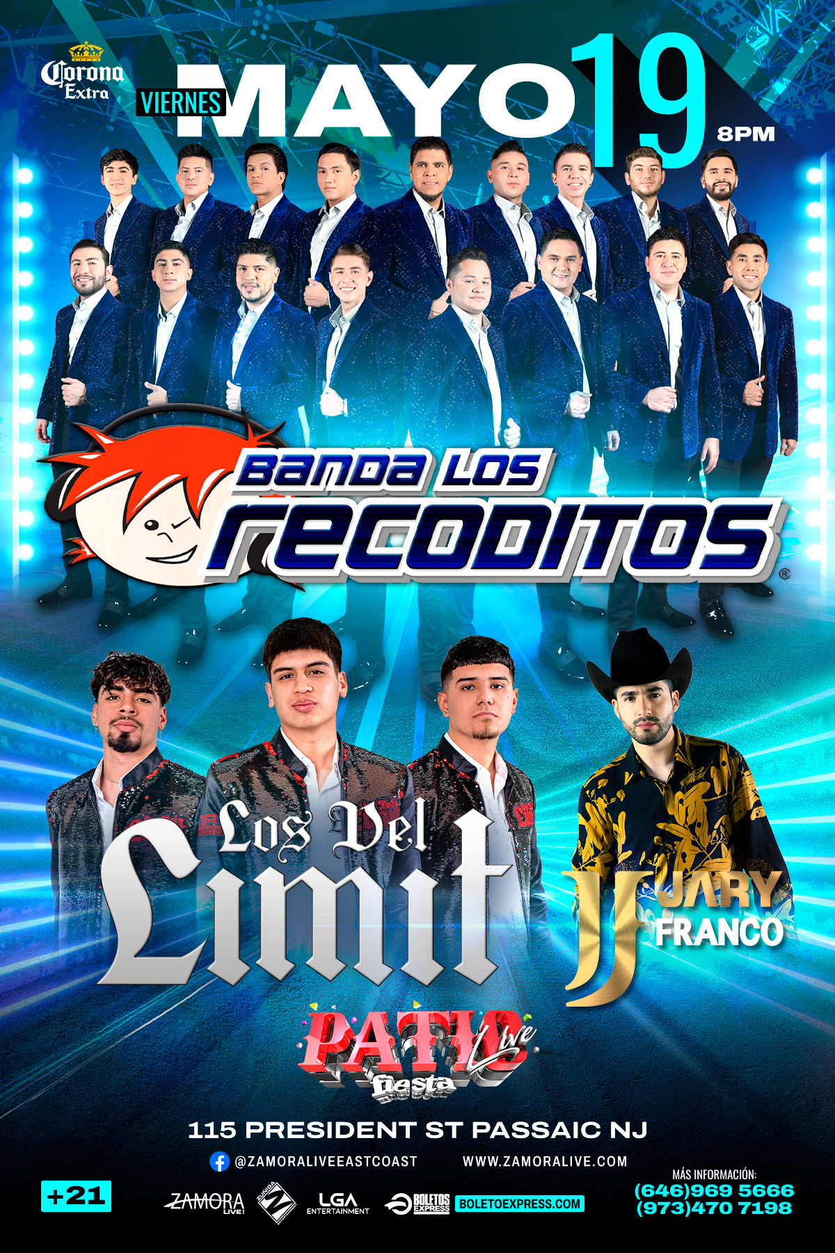 BANDA LOS RECODITOS, LOS DEL LIMIT, JARY FRANCO Tickets BoletosExpress