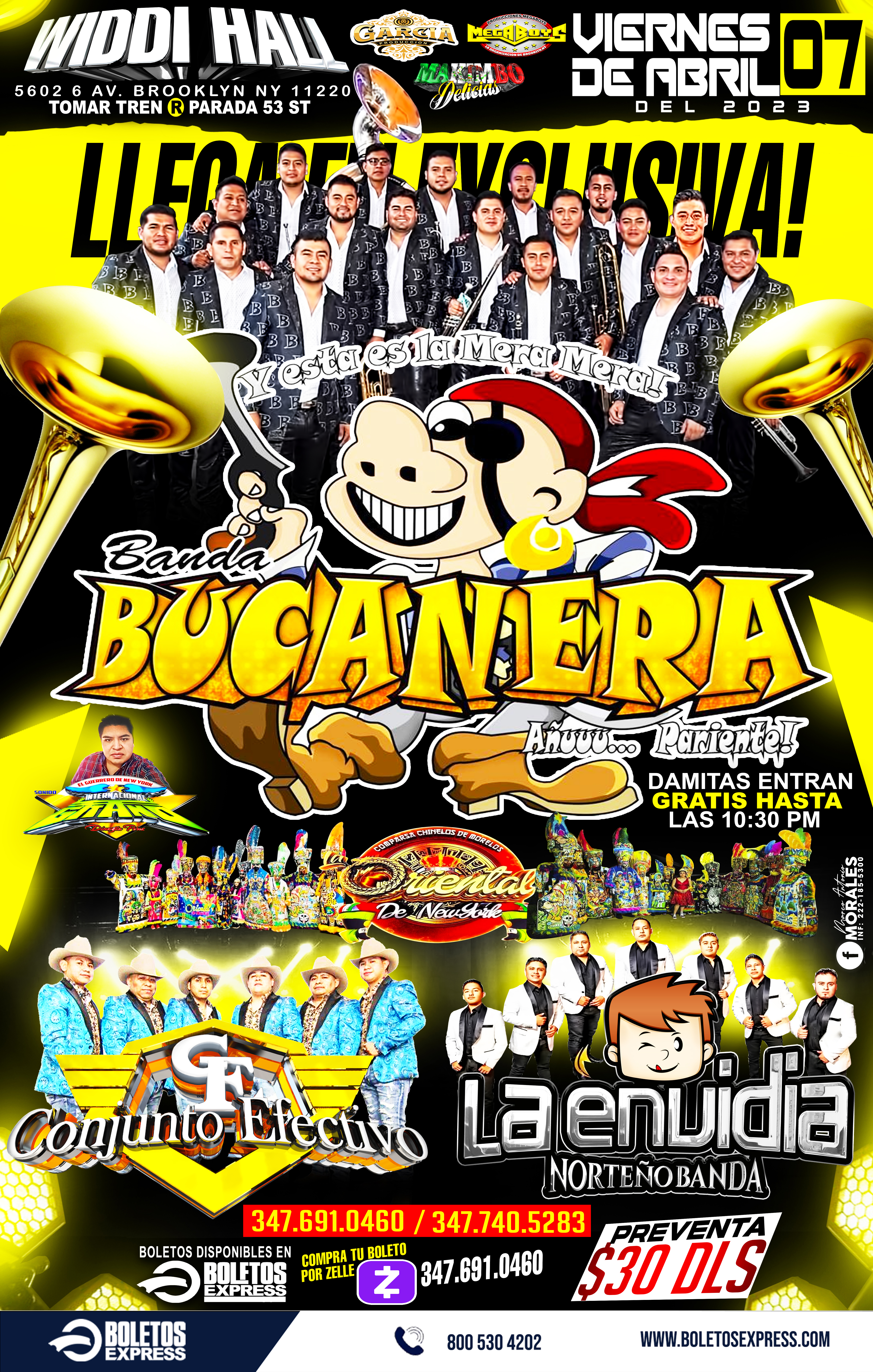 BANDA BUCANERA | ORIENTAL DE NEW YORK | CONJUNTO EFECTIVO | LA ENVIDIA NORTEÑA