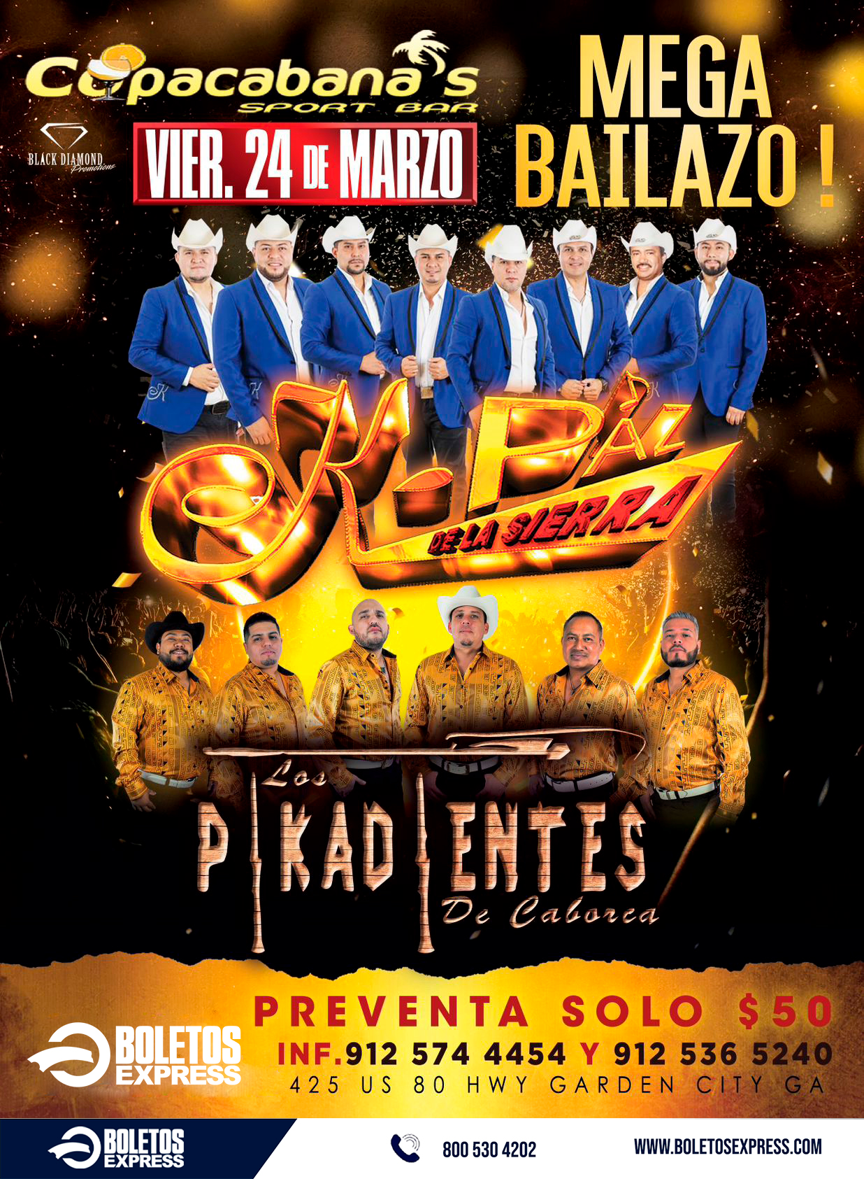 Buy tickets for K-PAZ & LOS PIKADIENTES DE CABORCA K-PAZ & LOS PIKADIENTES DE CABORCA