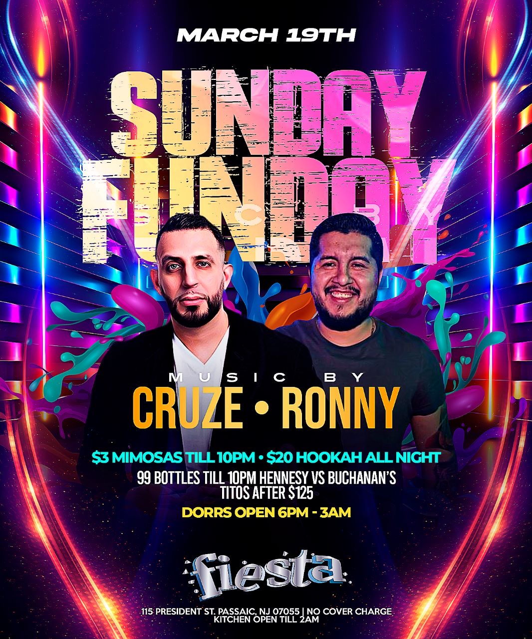 DJ CRUZE  * DJ RONNY, SUNDAY FUNDAY