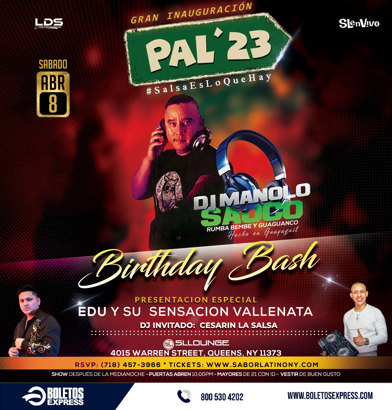 Buy tickets for DJ MANOLO SAOCO DJ MANOLO SAOCO