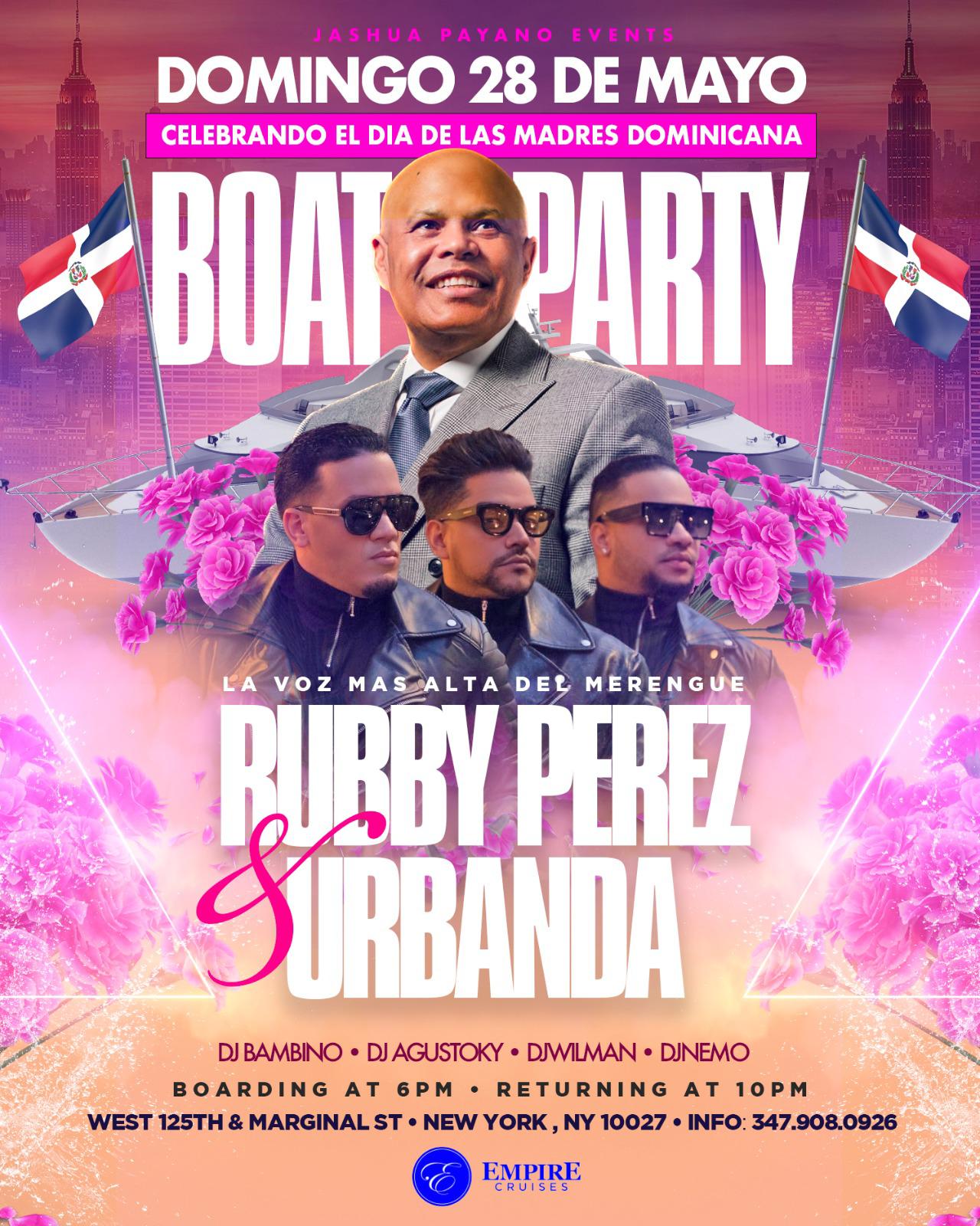 RUBBY PEREZ & URBANDA EN UN BOAT PARTY