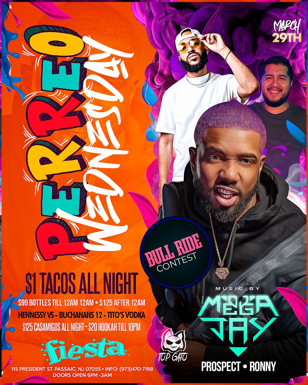 Buy tickets for PERREO WEDNESDAY, MUSIC BY: DJ MEGA JAY * PROSPECT * RONNY PERREO WEDNESDAY, MUSIC BY: DJ MEGA JAY * PROSPECT * RONNY