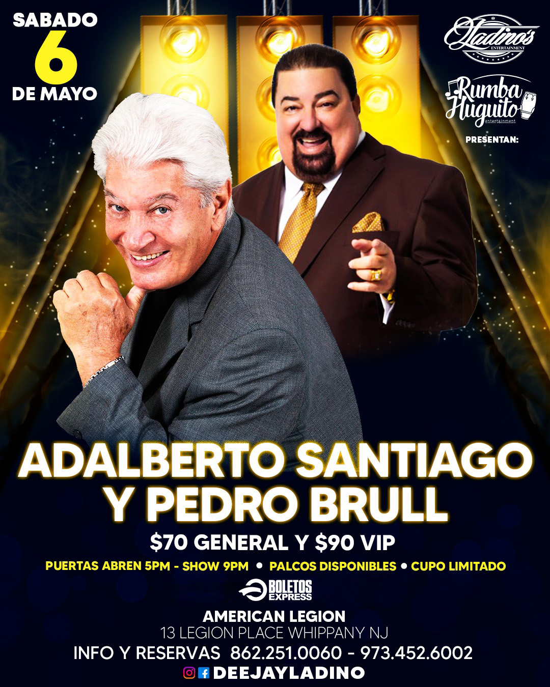Buy tickets for ADALBERTO SANTIAGO Y PREDRO BRULL ADALBERTO SANTIAGO Y PREDRO BRULL