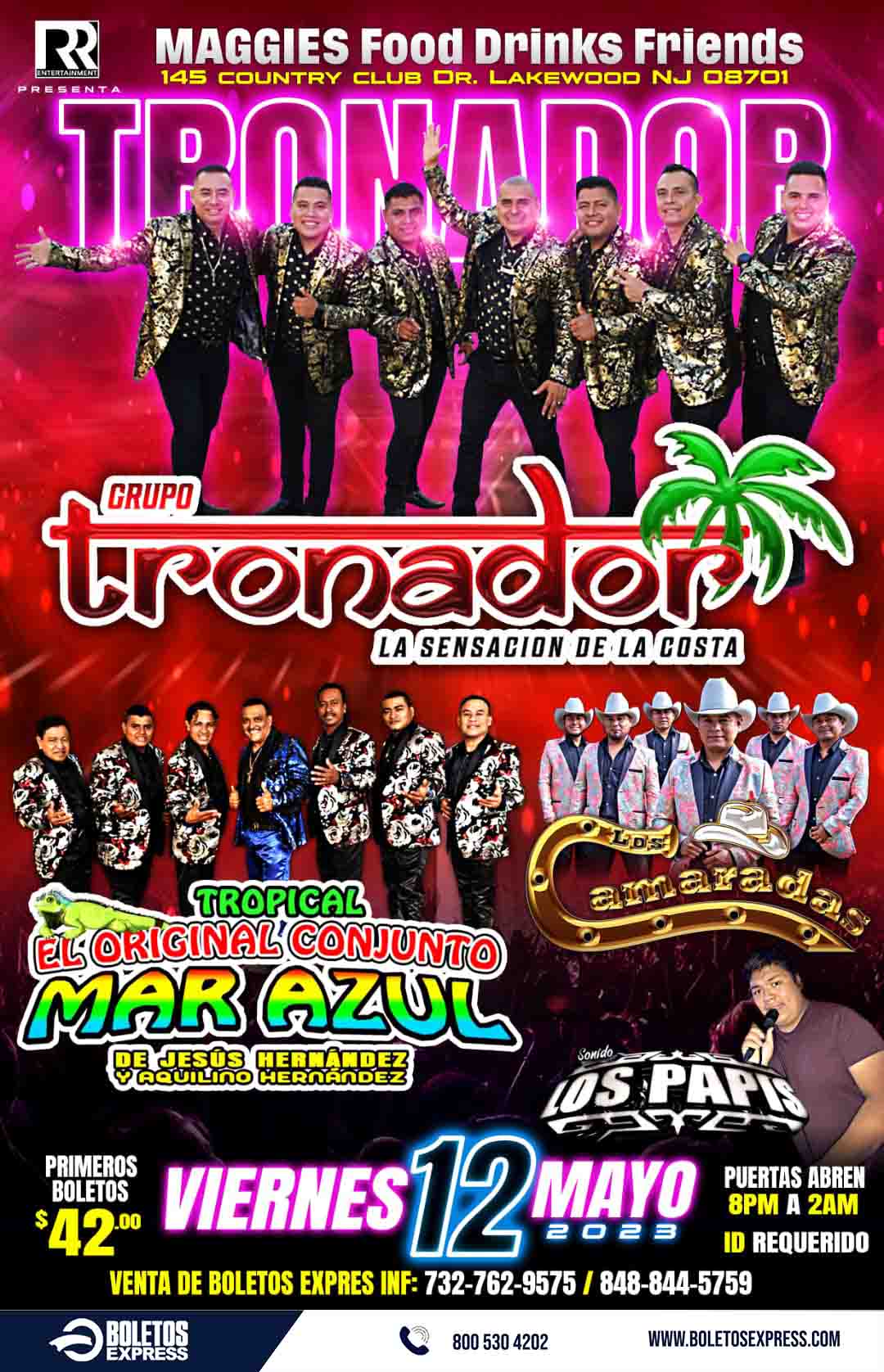 GRUPO TRONADOR | TROPICAL MAR AZUL | LOS CAMARADAS