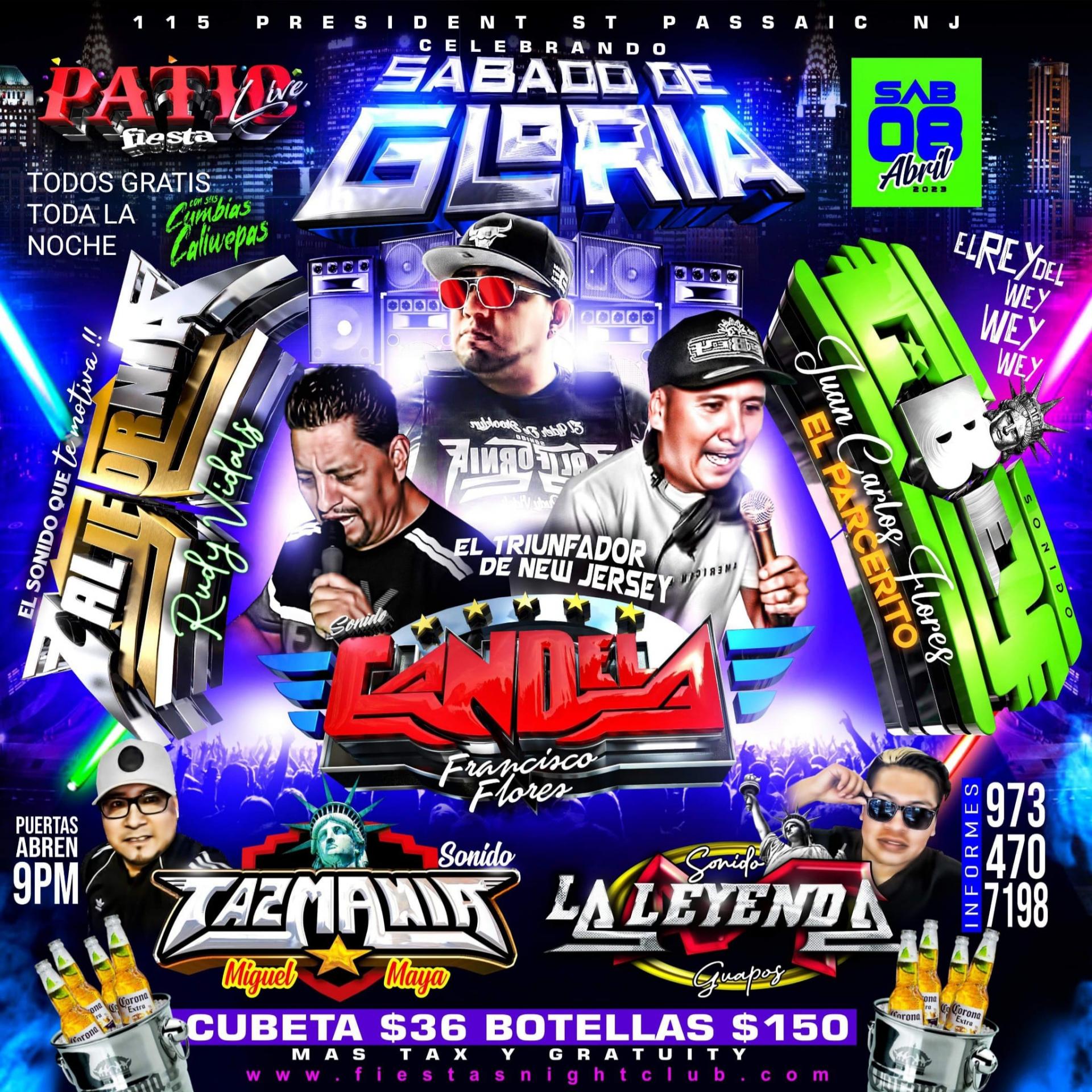 CELEBRANDO SABADO DE GLORIA-SONIDO CANDELA-CALIFORNIA-TAZMANIA-LA LEYENDA-CYBEY