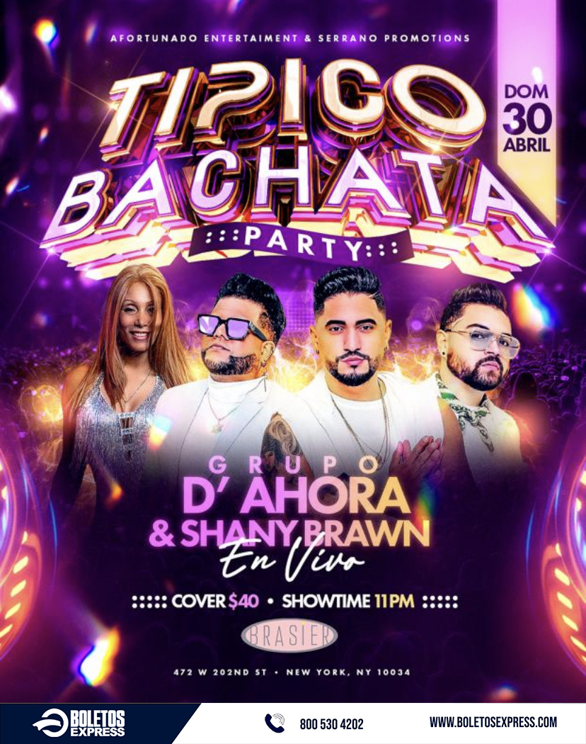 Buy tickets for GRUPO D' AHORA & SHANY BRAWN GRUPO D' AHORA & SHANY BRAWN