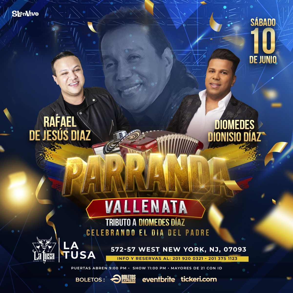 Buy tickets for Rafael de Jesus Diaz & Diomedes Dionisio Diaz I NEW JERSEY Rafael de Jesus Diaz & Diomedes Dionisio Diaz I NEW JERSEY