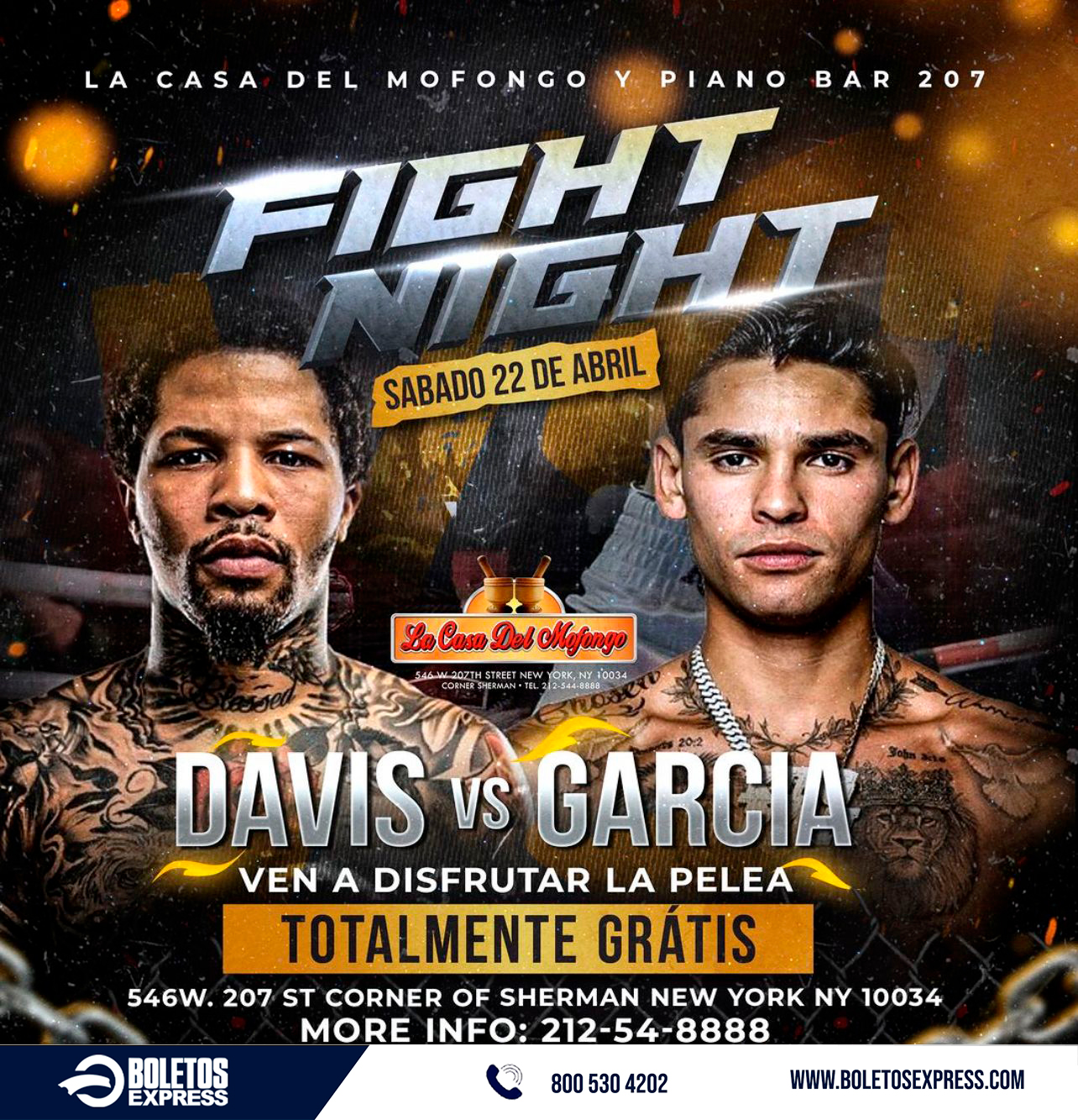Ticket Fight FIGHT NIGHT Tickets - BoletosExpress