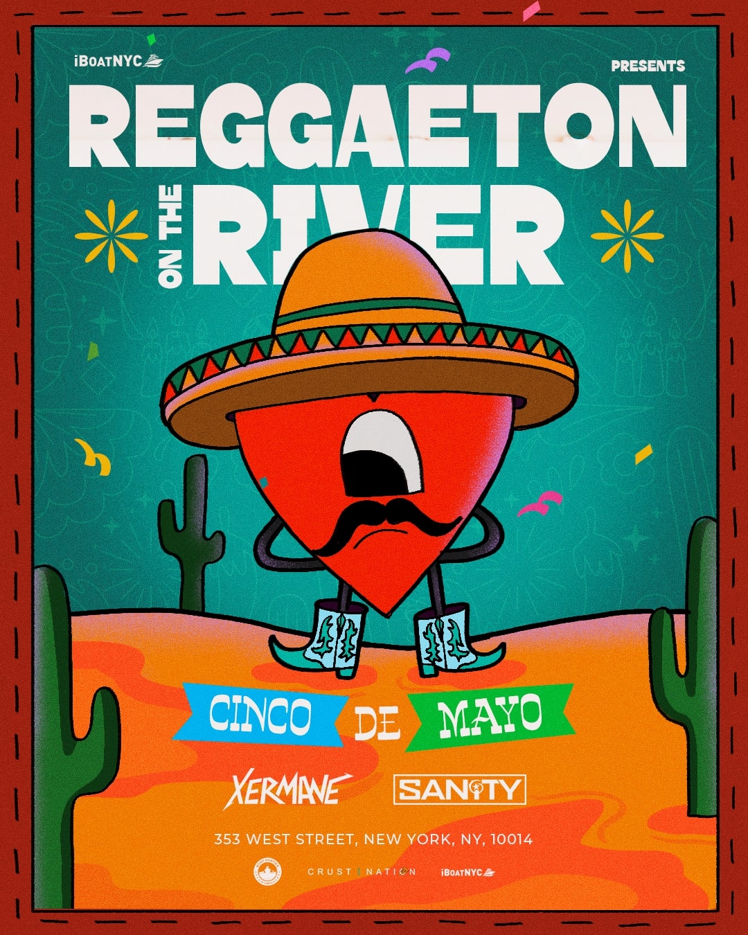 REGGAETON on the RIVER - CINCO de MAYO Cruise Party
