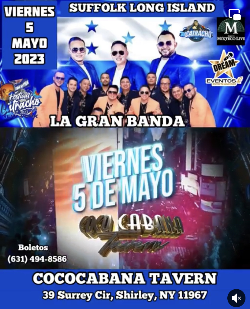Buy tickets for VIERNES 5 de MAYO LA GRAN BANDA DE HONDURAS En SHIRLEY LONG ISLAND NY VIERNES 5 de MAYO LA GRAN BANDA DE HONDURAS En SHIRLEY LONG ISLAND NY