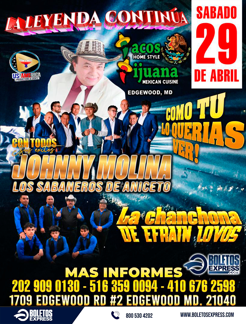 Buy tickets for LOS SABANEROS DE ANICETO MOLINA -JHONNY MOLINA LOS SABANEROS DE ANICETO MOLINA -JHONNY MOLINA