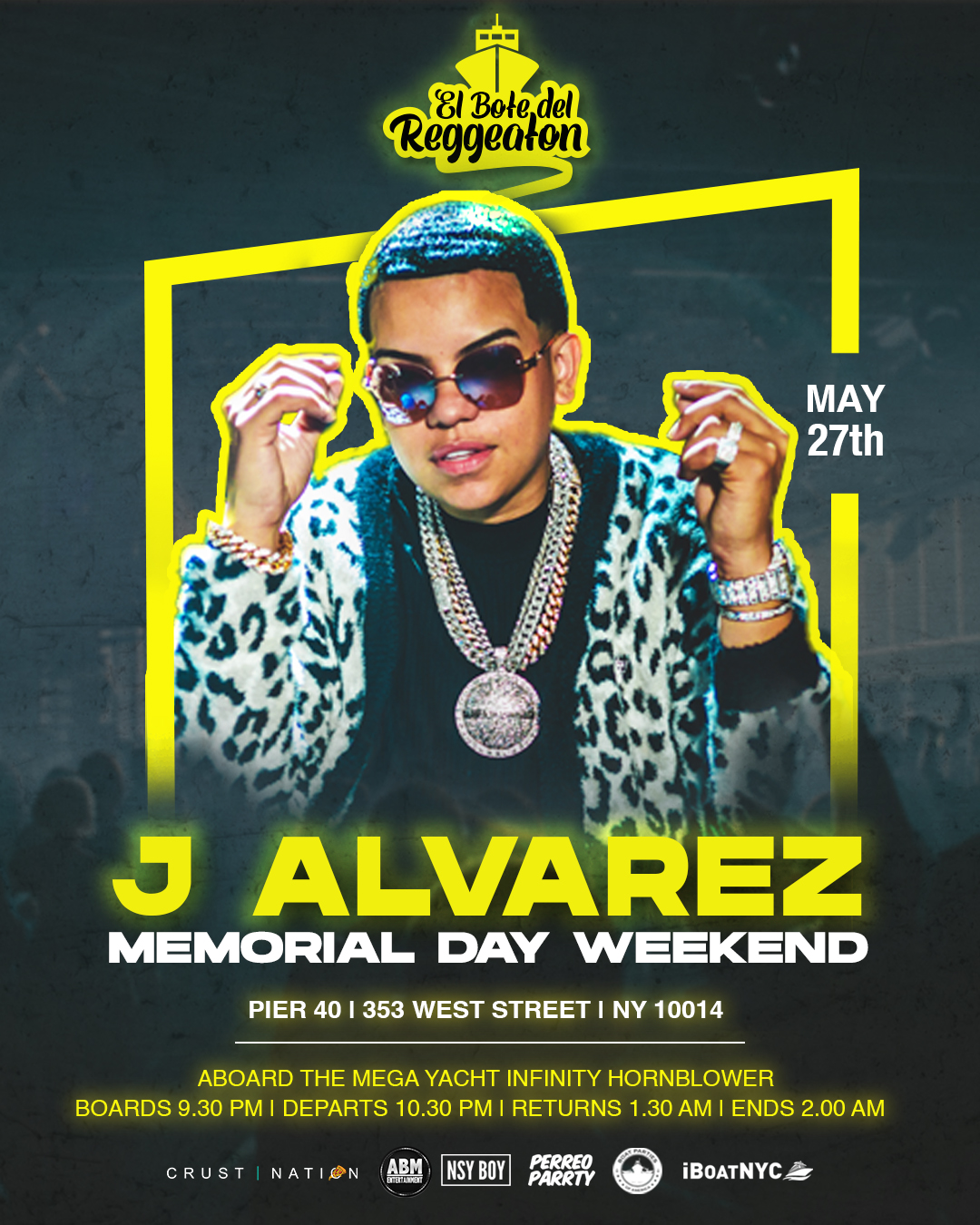 Buy tickets for El Bote del Reggaeton: J ALVAREZ Boat Party El Bote del Reggaeton: J ALVAREZ Boat Party