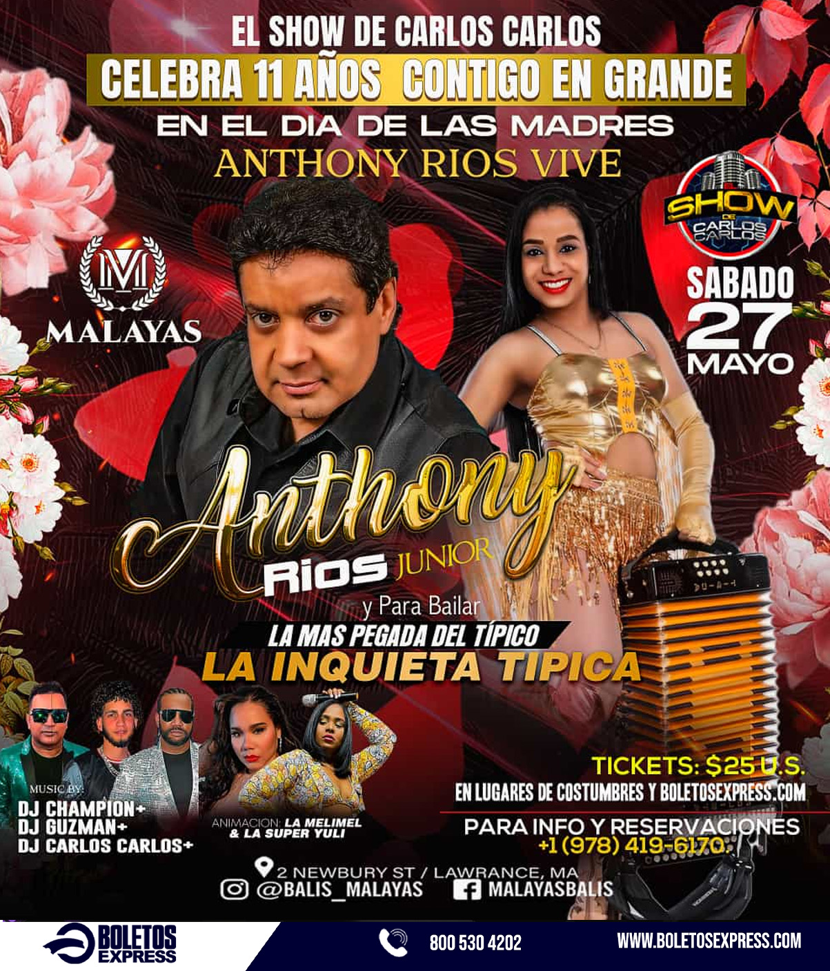 ANTHONY RIOS Tickets - BoletosExpress