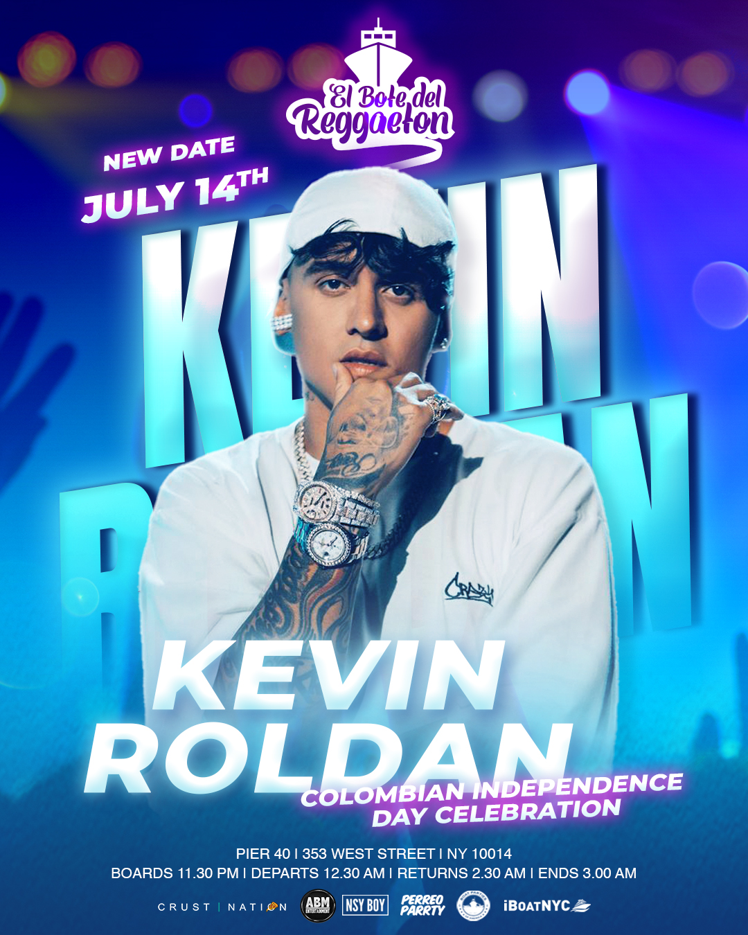 Buy tickets for El Bote del Reggaeton: KEVIN ROLDAN Boat Party El Bote del Reggaeton: KEVIN ROLDAN Boat Party