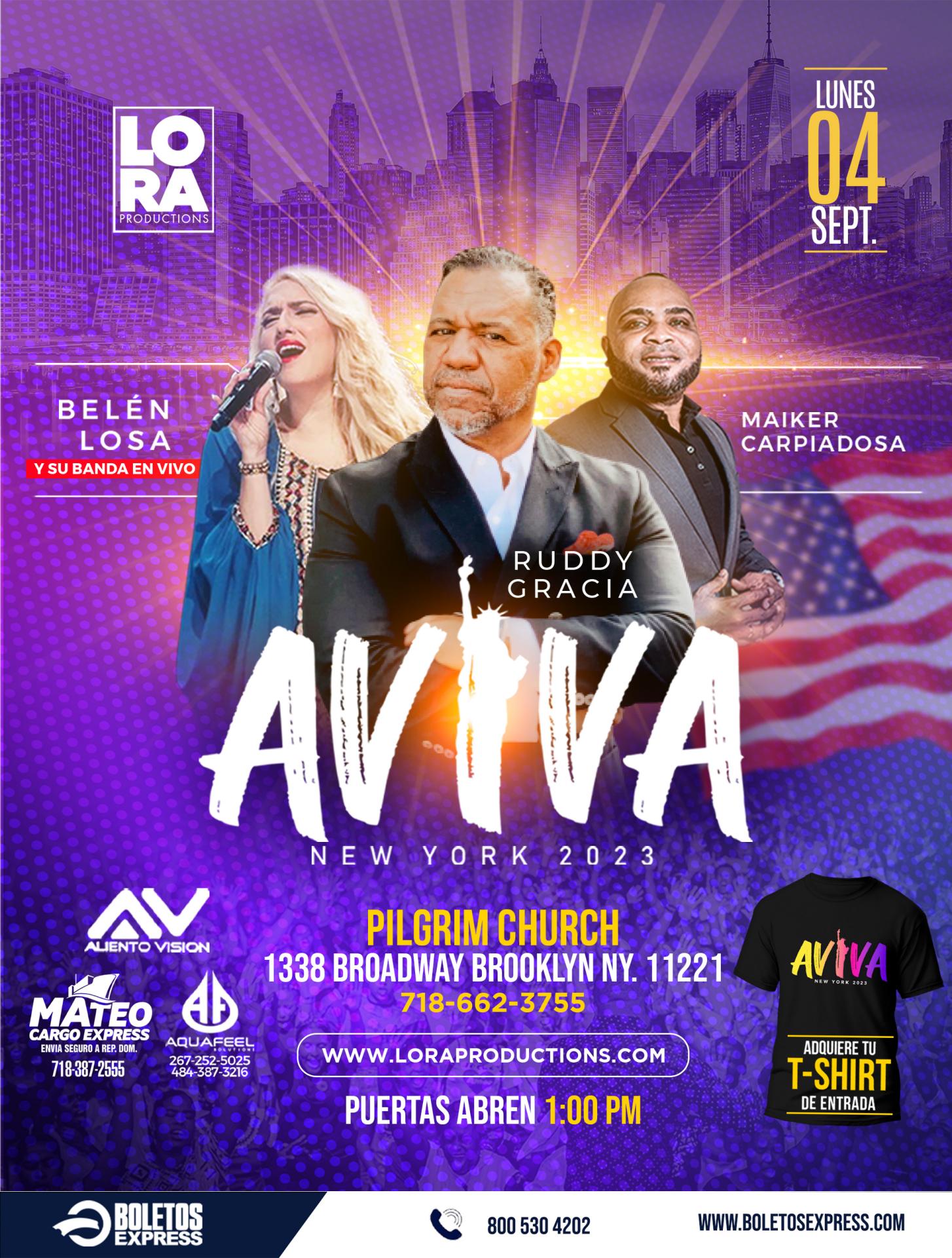 Buy tickets for AVIVA NEW YORK 2023 AVIVA NEW YORK 2023