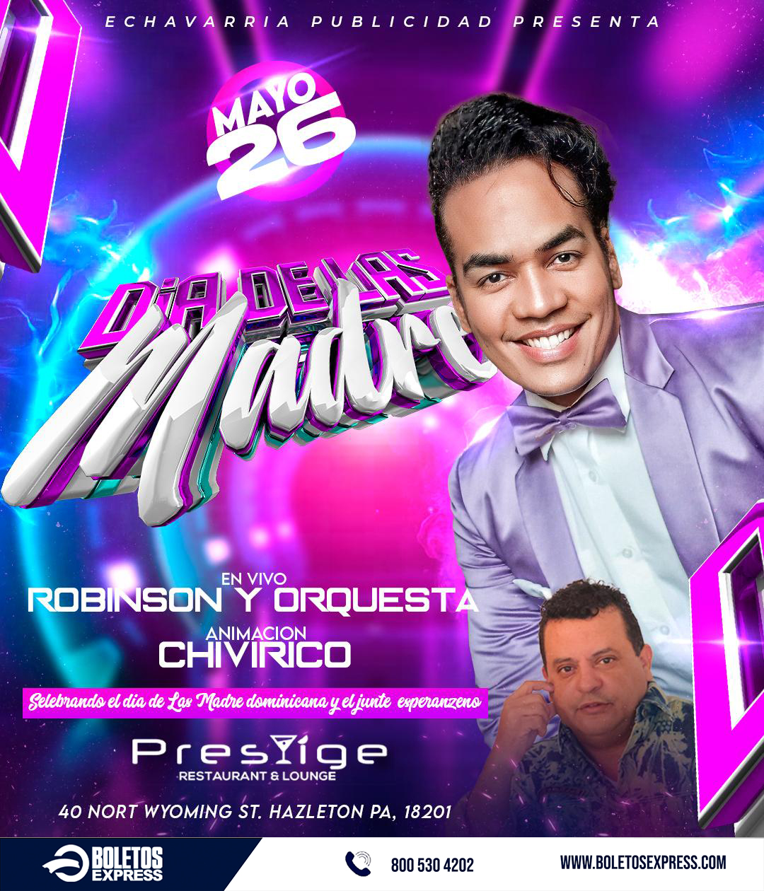 Buy tickets for ROBINSON & ORQUESTA ROBINSON & ORQUESTA