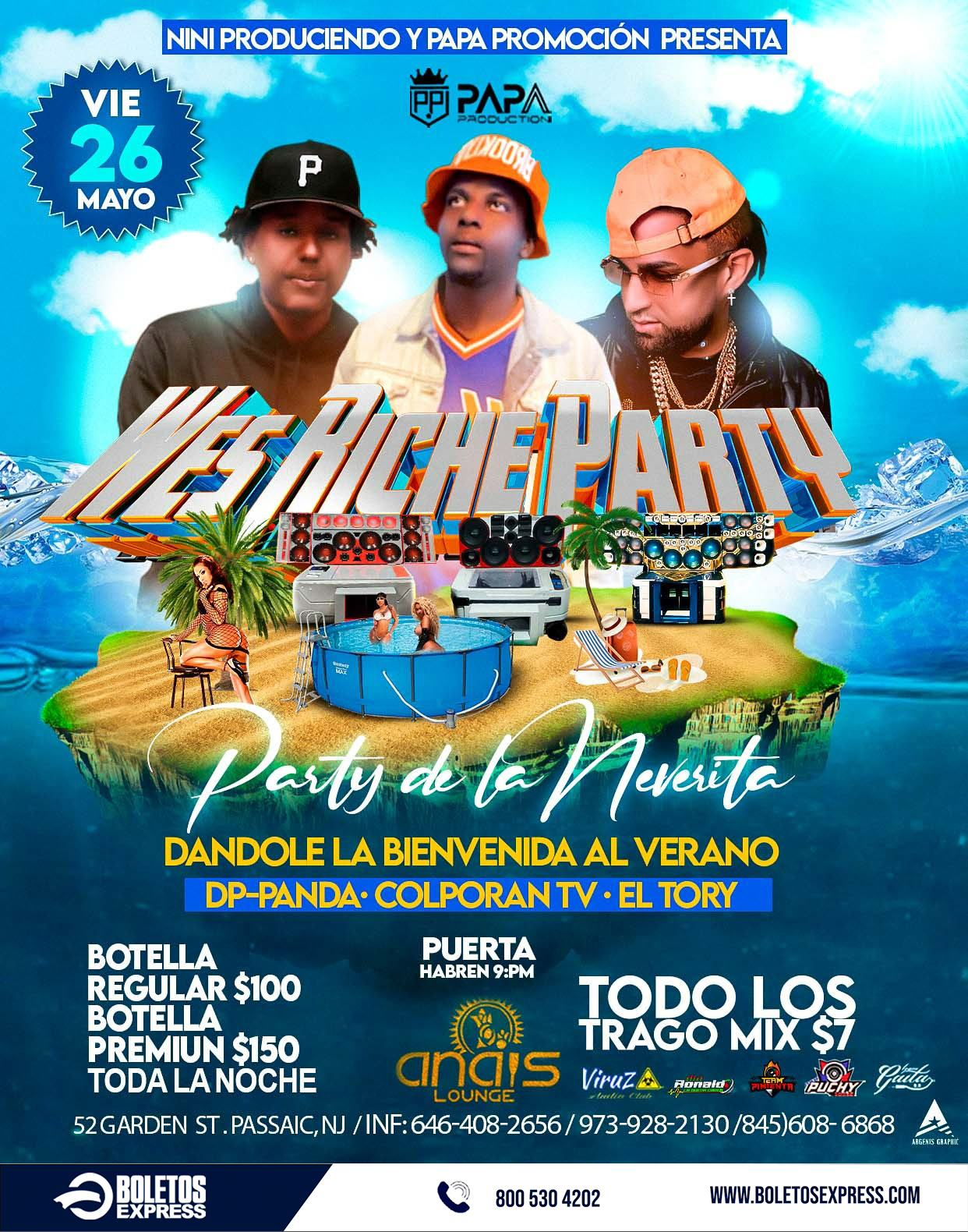 Buy tickets for WES RICHE PARTY - PARTY DE LA NEVERITA WES RICHE PARTY - PARTY DE LA NEVERITA