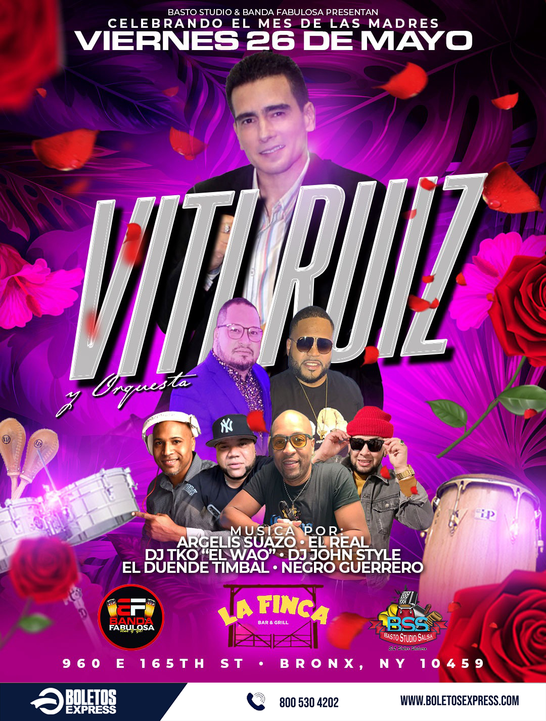 Buy tickets for VITI RUIZ & ORQUESTA VITI RUIZ & ORQUESTA