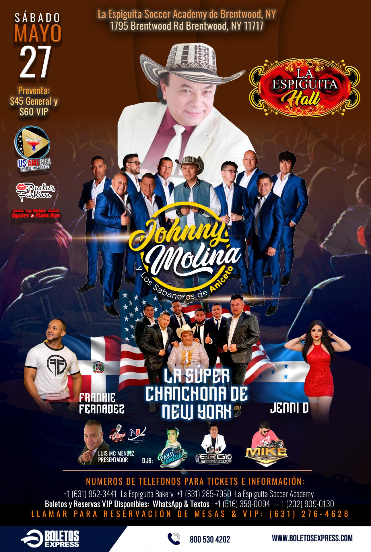 Buy tickets for LOS SABANEROS DE ANICETO MOLINA - JOHNNY MOLINA LOS SABANEROS DE ANICETO MOLINA - JOHNNY MOLINA