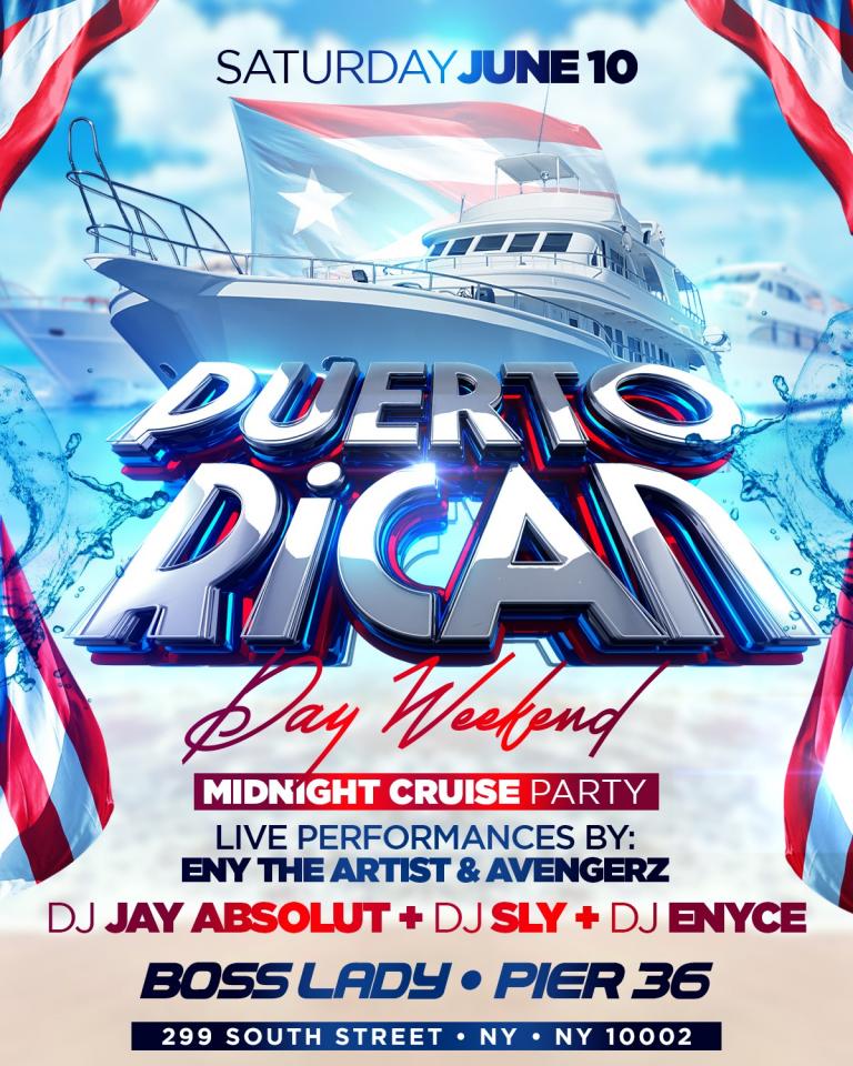 Puerto Rican Day Weekend 2023: Boat Cruise Party