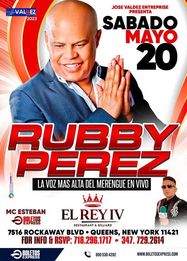 Buy tickets for RUBBY PEREZ RUBBY PEREZ