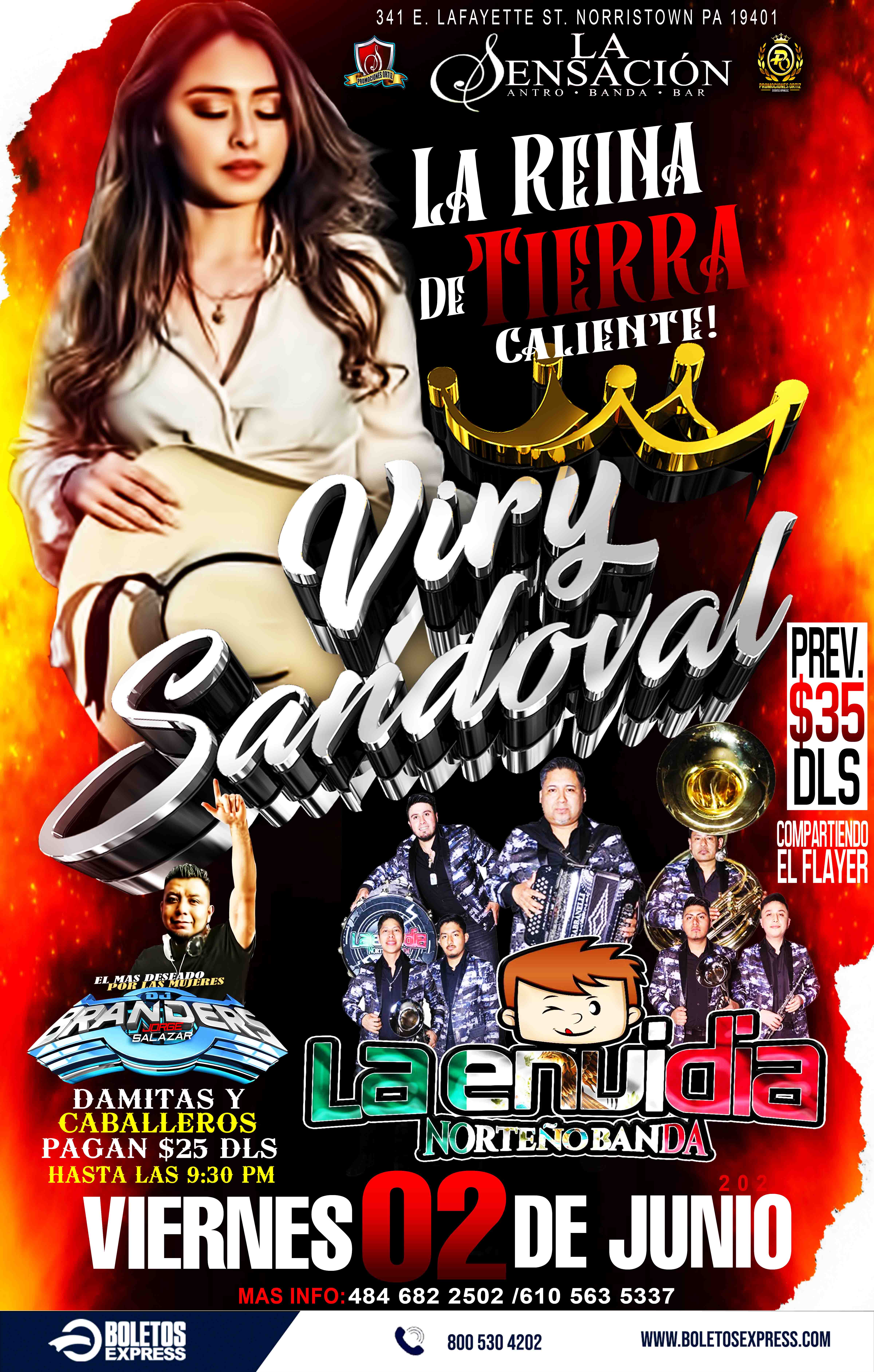 VIRY SANDOVAL &  LA ENVIDIA NORTEÑA
