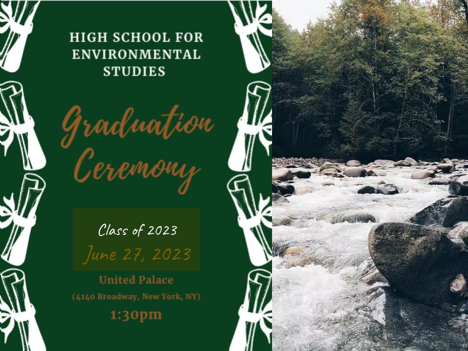 High School for Environmental Studies Graduation Ceremony 2023
