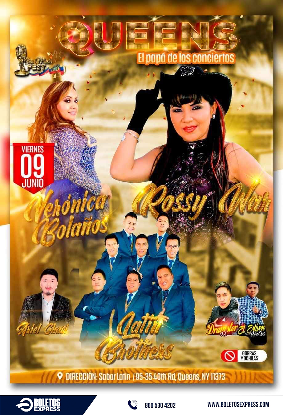 Buy tickets for LATIN BROTHERS | VERONICA BOLAÑOS | ROSSY WAR | ARIEL CHASI LATIN BROTHERS | VERONICA BOLAÑOS | ROSSY WAR | ARIEL CHASI