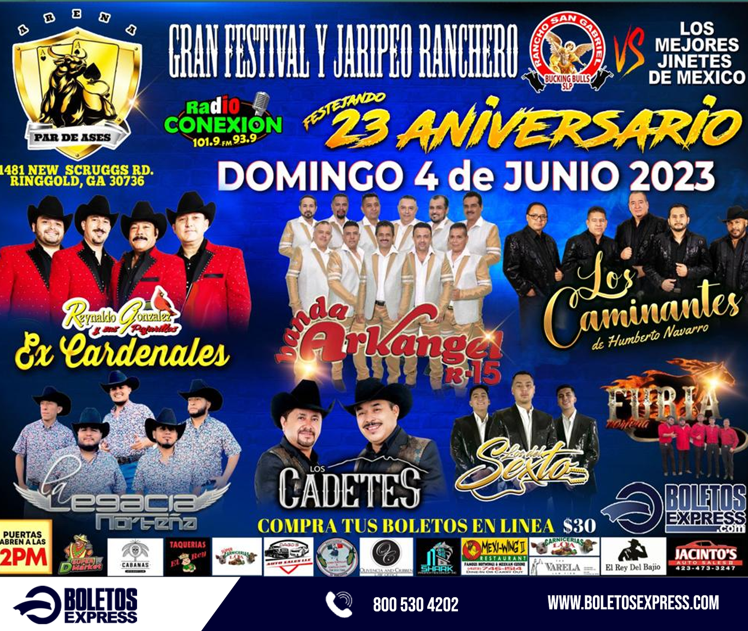 Buy tickets for GRAN FESTIVAl Y JARIPEO RANCHERO FESTEJANDO 23 ANIVERSARIO GRAN FESTIVAl Y JARIPEO RANCHERO FESTEJANDO 23 ANIVERSARIO