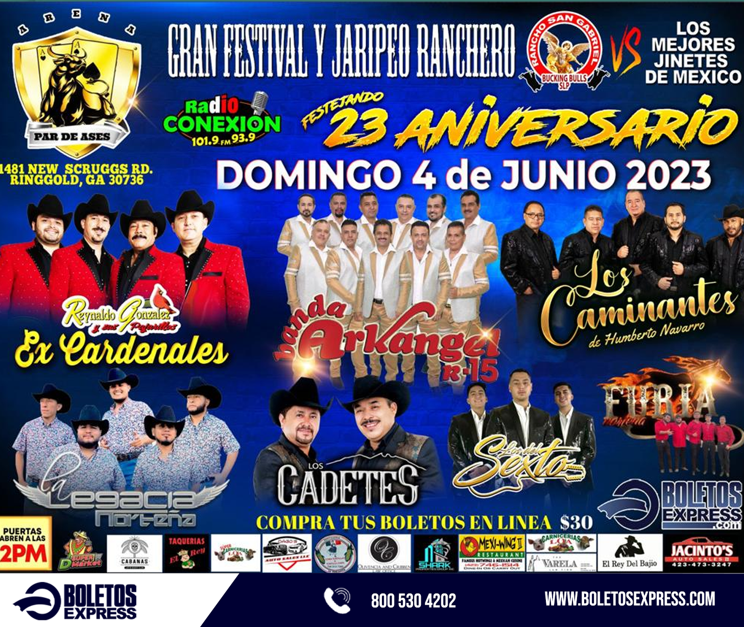 GRAN FESTIVAl Y JARIPEO RANCHERO FESTEJANDO 23 ANIVERSARIO