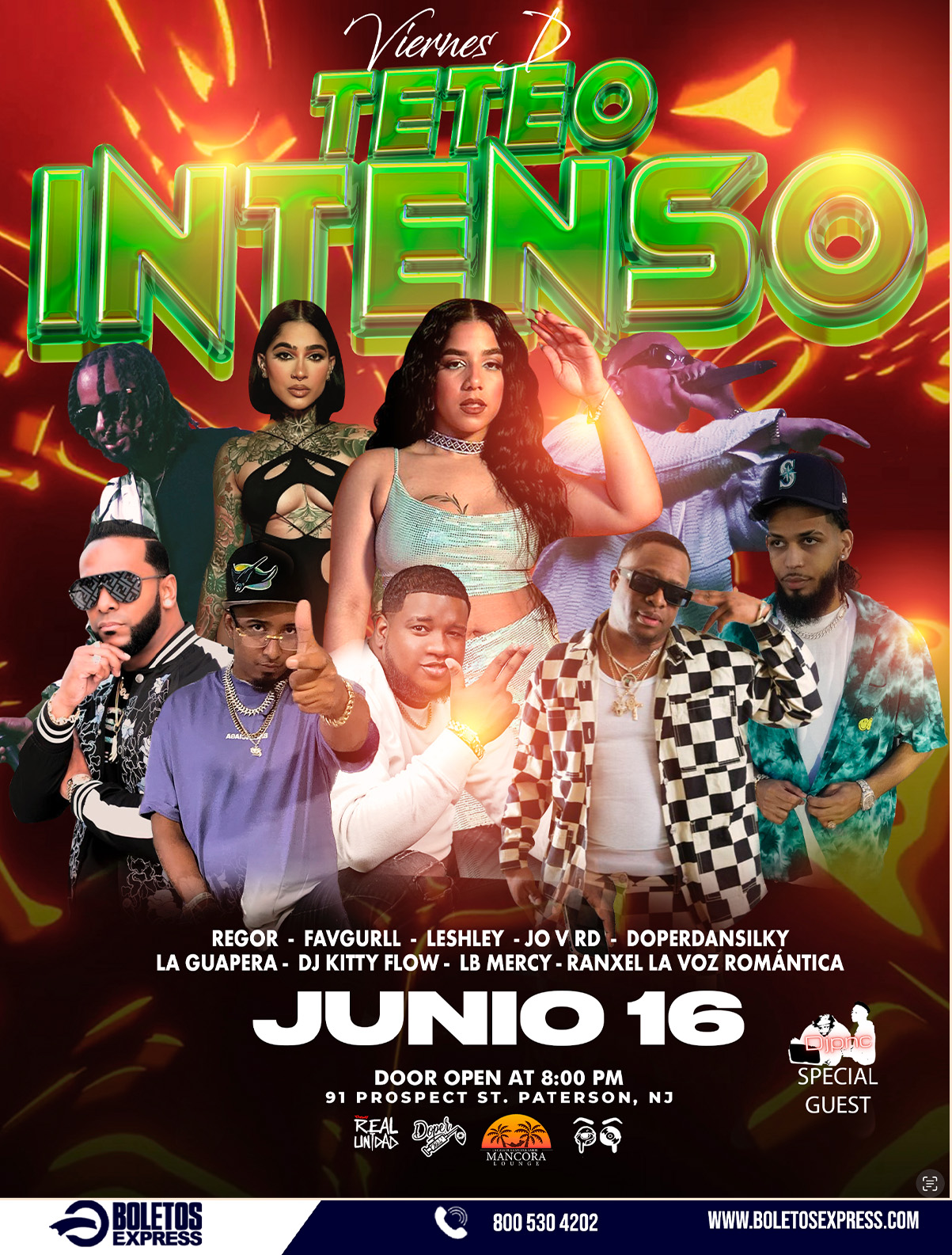 Buy tickets for Viernes D' Teteo Intenso Viernes D' Teteo Intenso
