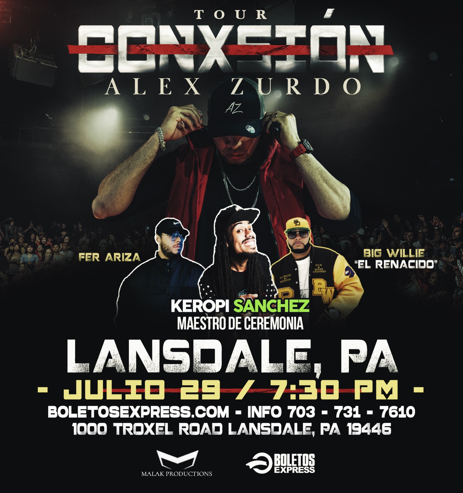 Alex zurdo conxsion lansdale pa tickets boletosexpress