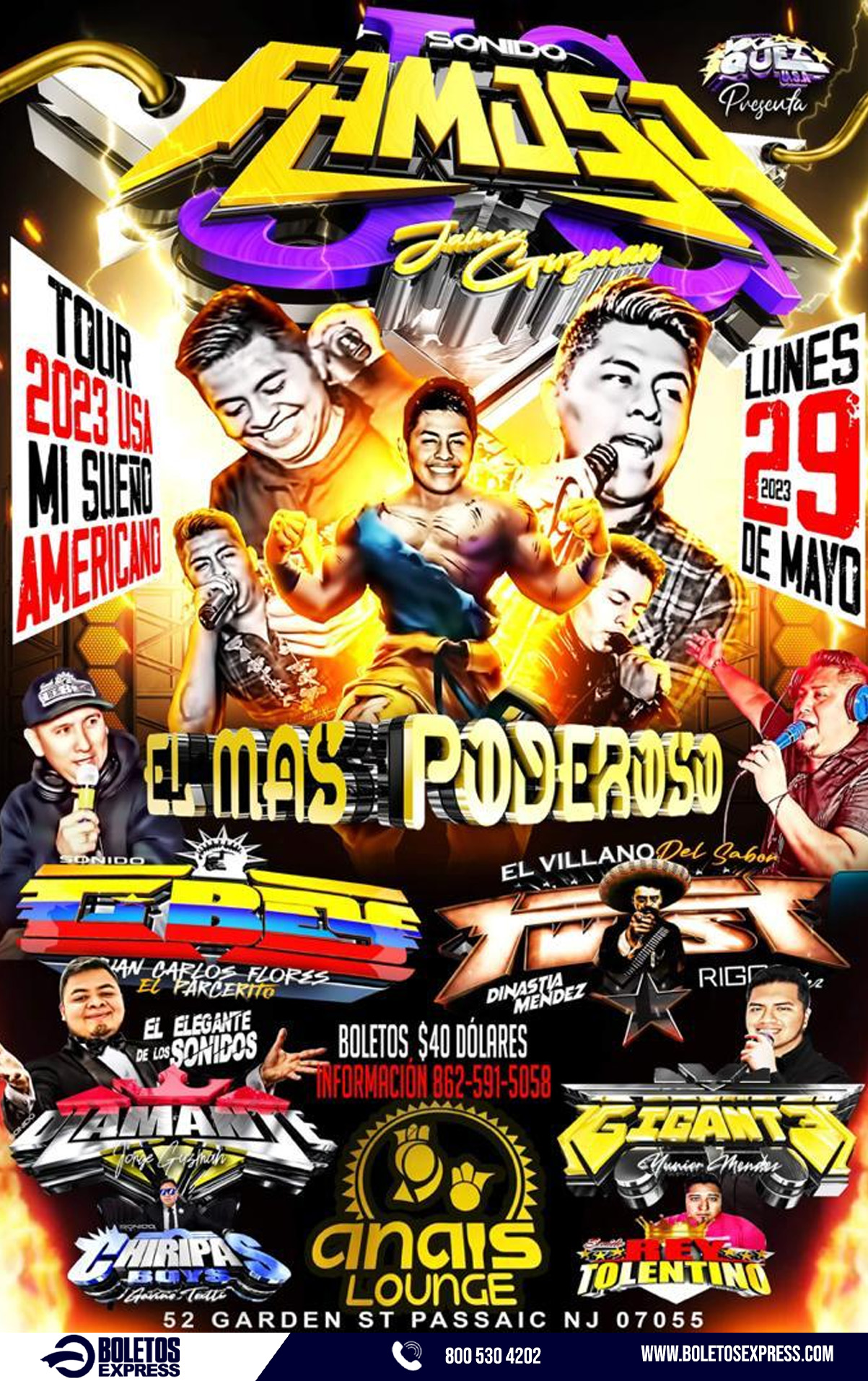 Buy tickets for SONIDO FAMOSO JAIME GUZMAN EL MAS PODEROSO SONIDO FAMOSO JAIME GUZMAN EL MAS PODEROSO
